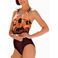 Maillots de bain sur Grenoble : Maillots de bain Lisca Maillot de bain 1 pi&egrave;ce Copacabana orange Orange