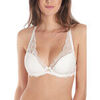 Corbeilles & balconnets Selmark Soutien-gorge pr&eacute;form&eacute; semi-bralette plongeant Majonia Blanc