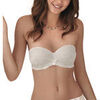 Bandeaux & bretelles amovibles Selmark Soutien-gorge bandeau push-up Chiara mariage Blanc
