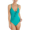 Maillots de bain Selmark Maillot de bain 1 pi&egrave;ce triangle Basica Mare Vert