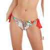 Maillots de bain Selmark Bas maillot de bain &agrave; nouettes taille basse Cachemire blanc Blanc