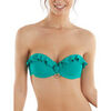 Maillots de bain Selmark Haut maillot de bain bandeau &agrave; volants Basica Mare Vert