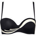 Maillots de bain Lisca Haut maillot de bain bandeau pr&eacute;form&eacute; Guaraja noir Noir