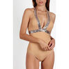 Maillots de bain Admas Maillot de bain 1 pi&egrave;ce pr&eacute;form&eacute; dos nu Bright Sequins Beige