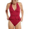 Maillots de bain Lisca Maillot de bain 1 pi&egrave;ce pr&eacute;form&eacute; sans armatures Isola Rossa Rouge