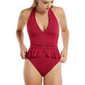 Maillots de bain sur Grenoble : Maillots de bain Lisca Maillot de bain 1 pi&egrave;ce pr&eacute;form&eacute; sans armatures Isola Rossa Rouge