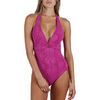 Maillots de bain Admas Maillot de bain 1 pi&egrave;ce dos nu pr&eacute;form&eacute; Love Skin Rose