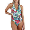 Maillots de bain Admas Maillot de bain 1 pi&egrave;ce dos nu pr&eacute;form&eacute; Tropical