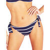 Maillots de bain Selmark Bas maillot de bain br&eacute;silien taille basse &agrave; nouettes Bleu