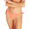 Maillots de bain Selmark Bas maillot slip de bain taille basse &agrave; nouettes Miami Orange