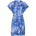 Robe Lisca Robe estivale ceintur&eacute;e manches courtes Palma Bleu Grenoble