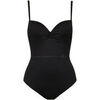 Maillots de bain Lisca Maillot de bain une pi&egrave;ce pr&eacute;form&eacute; Palma Noir