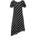 Robe Lisca Robe estivale asym&eacute;trique manches courtes Rhodes Noir Grenoble