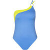Maillots de bain Lisca Maillot de bain une pi&egrave;ce asym&eacute;trique sans armatures Laos Bleu