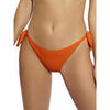 Maillots de bain Selmark Bas maillot de bain br&eacute;silien taille basse &agrave; nouettes Orange