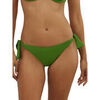 Maillots de bain Selmark Bas maillot de bain br&eacute;silien taille basse &agrave; nouettes Vert