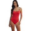 Maillots de bain Selmark Maillot de bain une pi&egrave;ce pr&eacute;form&eacute; Cosmopolitan Mare Rouge