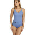Maillots de bain Selmark Maillot de bain une pi&egrave;ce shapewear pr&eacute;form&eacute; Manhattan Bleu