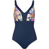 Maillots de bain Lisca Maillot de bain une pi&egrave;ce pr&eacute;form&eacute; sans armatures Tunis Bleu