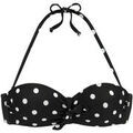 Maillots de bain sur Grenoble : Maillots de bain Lascana Haut maillot de bain bandeau armatur&eacute; pr&eacute;form&eacute; Powder Noir