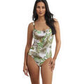 Maillots de bain Selmark Maillot de bain une pi&egrave;ce pr&eacute;form&eacute; Paradise Mare Blanc
