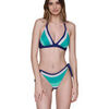 Maillots de bain Luna Splendida Ensemble deux pi&egrave;ces bikini triangle Horizon Splendida Bleu