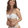 Bandeaux & bretelles amovibles Selmark Soutien-gorge bandeau armatur&eacute; pr&eacute;form&eacute; Alicia Mariage Blanc