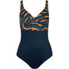 Maillots de bain Lisca Maillot de bain une pi&egrave;ce pr&eacute;form&eacute; sans armatures Bleu