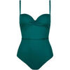 Maillots de bain Lisca Maillot de bain une pi&egrave;ce pr&eacute;form&eacute; PALMA Vert