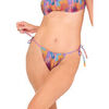 Maillots de bain Lisca Bas maillot slip de bain r&eacute;glable &agrave; nouettes JERSEY Orange