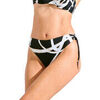 Maillots de bain Lisca Bas maillot slip de bain taille haute nouettes amovibles