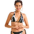 Maillots de bain Lisca Haut maillot de bain triangle pr&eacute;form&eacute; sans armatures Noir
