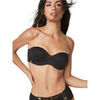 Bandeaux & bretelles amovibles Selmark Soutien-gorge bandeau pr&eacute;form&eacute; armatur&eacute; FEDERICA Noir