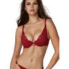 Corbeilles & balconnets Selmark Soutien-gorge pr&eacute;form&eacute; d&eacute;collet&eacute; profond FEDERICA Rouge