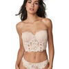 Bandeaux & bretelles amovibles Selmark Soutien-gorge bustier balconnet FEDERICA Beige