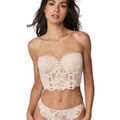 Bandeaux & bretelles amovibles Selmark Soutien-gorge bustier balconnet FEDERICA Beige