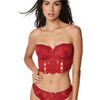 Bandeaux & bretelles amovibles Selmark Soutien-gorge bustier balconnet FEDERICA Rouge