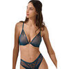 Rembourr&eacute;s Lisca Soutien-gorge push-up ouverture frontale Lovelace Bleu