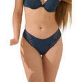 Tangas Lisca Br&eacute;silien &eacute;chancr&eacute; Delightful Cheek Bleu Grenoble