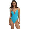 Maillots de bain Selmark Maillot de bain une pi&egrave;ce triangle pr&eacute;form&eacute; Barbados Bleu