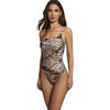 Maillots de bain Selmark Maillot de bain une pi&egrave;ce armatur&eacute; asym&eacute;trique Zanzibar Marron