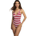 Maillots de bain Selmark Maillot de bain une pi&egrave;ce triangle pr&eacute;form&eacute; Mykonos Rouge