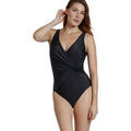 Maillots de bain sur Grenoble : Maillots de bain Admas Maillot de bain 1 pi&egrave;ce pr&eacute;form&eacute; shapewear Curvy Noir