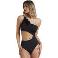 Maillots de bain Admas Maillot de bain 1 pi&egrave;ce asym&eacute;trique pr&eacute;form&eacute; Beach Style Noir
