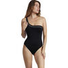 Maillots de bain Admas Maillot de bain 1 pi&egrave;ce asym&eacute;trique pr&eacute;form&eacute; Metalic Noir