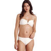 Maillots de bain Admas Ensemble 2 pi&egrave;ces bikini bandeau Waves Blanc