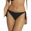 Maillots de bain Selmark Bas maillot slip de bain taille basse &agrave; nouettes Sicilia Noir
