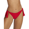 Maillots de bain Selmark Bas maillot slip de bain taille basse &agrave; nouettes Sicilia Rouge