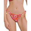 Maillots de bain Lisca Bas maillot slip de bain taille basse &agrave; nouettes Kavala Orange