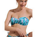 Maillots de bain sur Grenoble : Maillots de bain Lisca Haut maillot de bain bandeau pr&eacute;form&eacute; sans armatures Kavala Bleu
